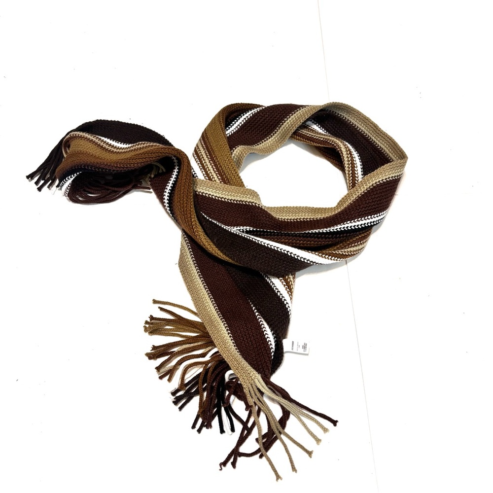 Joe Boxer Brown and Tan Striped Scarf